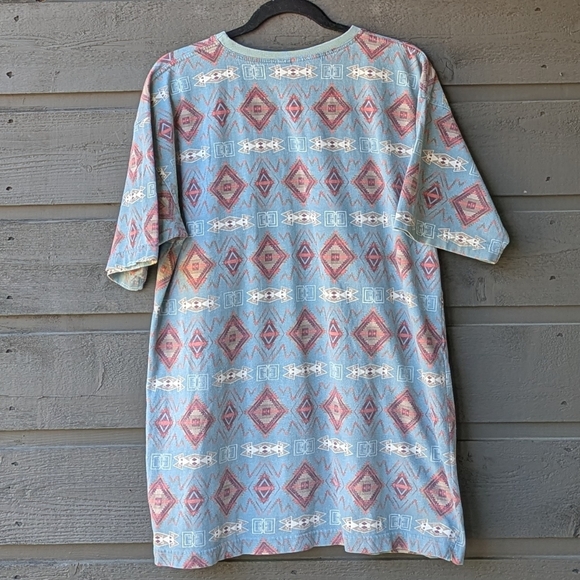VTG 80s Chico's Design 100% Cotton Tribal Pattern Short Sleeve T-Shirt Medium - Picture 4 of 6